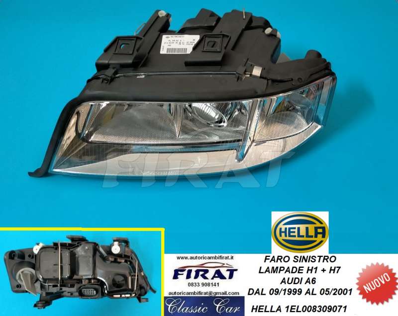 FARO AUDI A6 99 - 01 SX H1+H7 HELLA